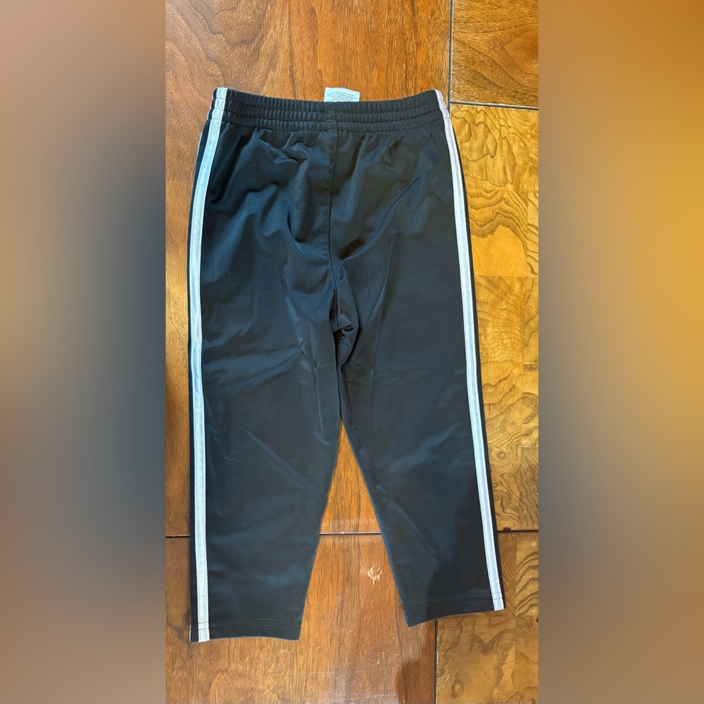 Adidas Kids Black Track Pants - Picture 2 of 3